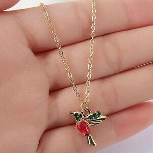 New Minimalist Delicate Hummingbird Necklace